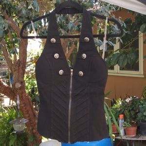 Commander Zip up Halter top